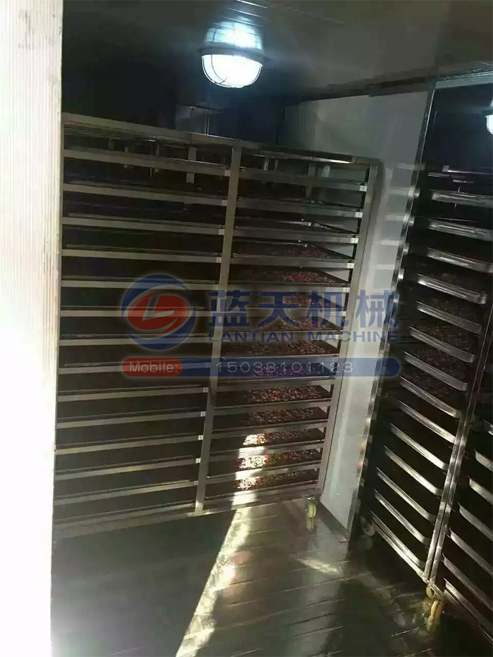 云南玫瑰花烘干機用戶現場