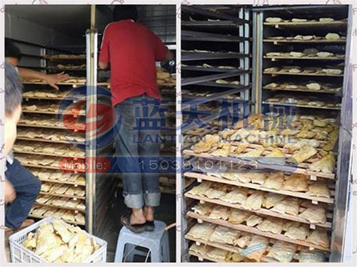 江西竹筍烘干機用戶現場